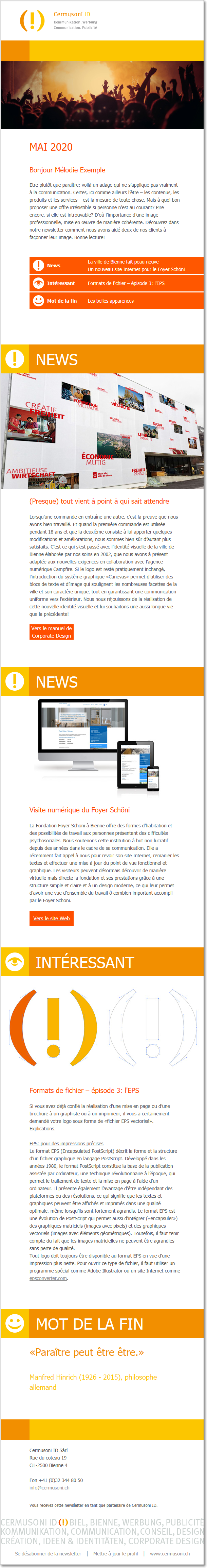 Newsletter Cermusoni Id Werbung Und Kommunikation Cermusoni Id Werbung Und Kommunikation